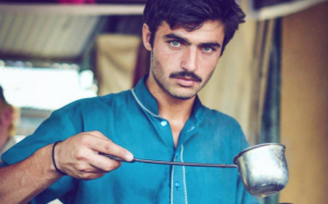 The photo of tea merchant Arshad Khan. Photo courtesy of Instagram.com/Jiah_Ali