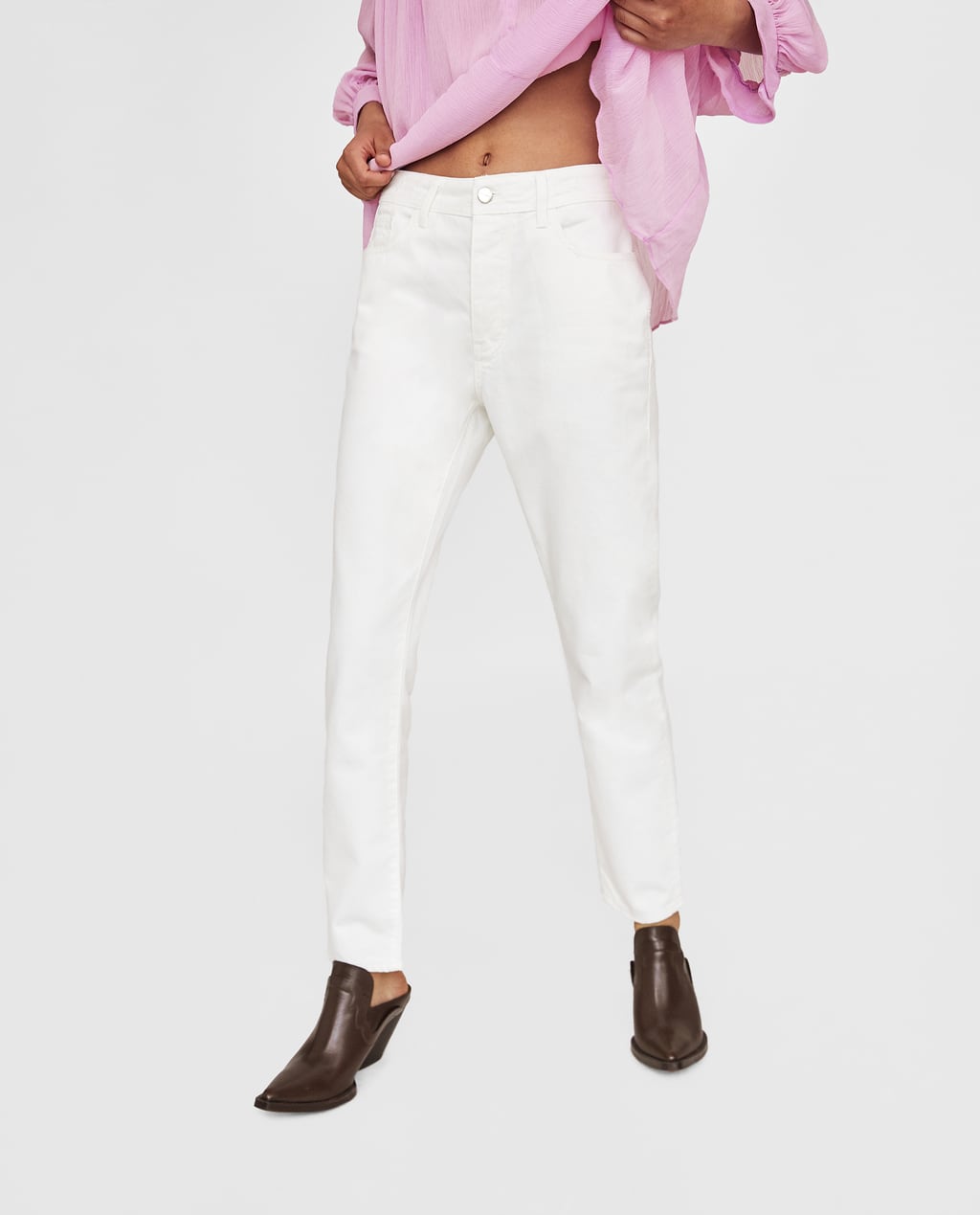 white mom jeans zara